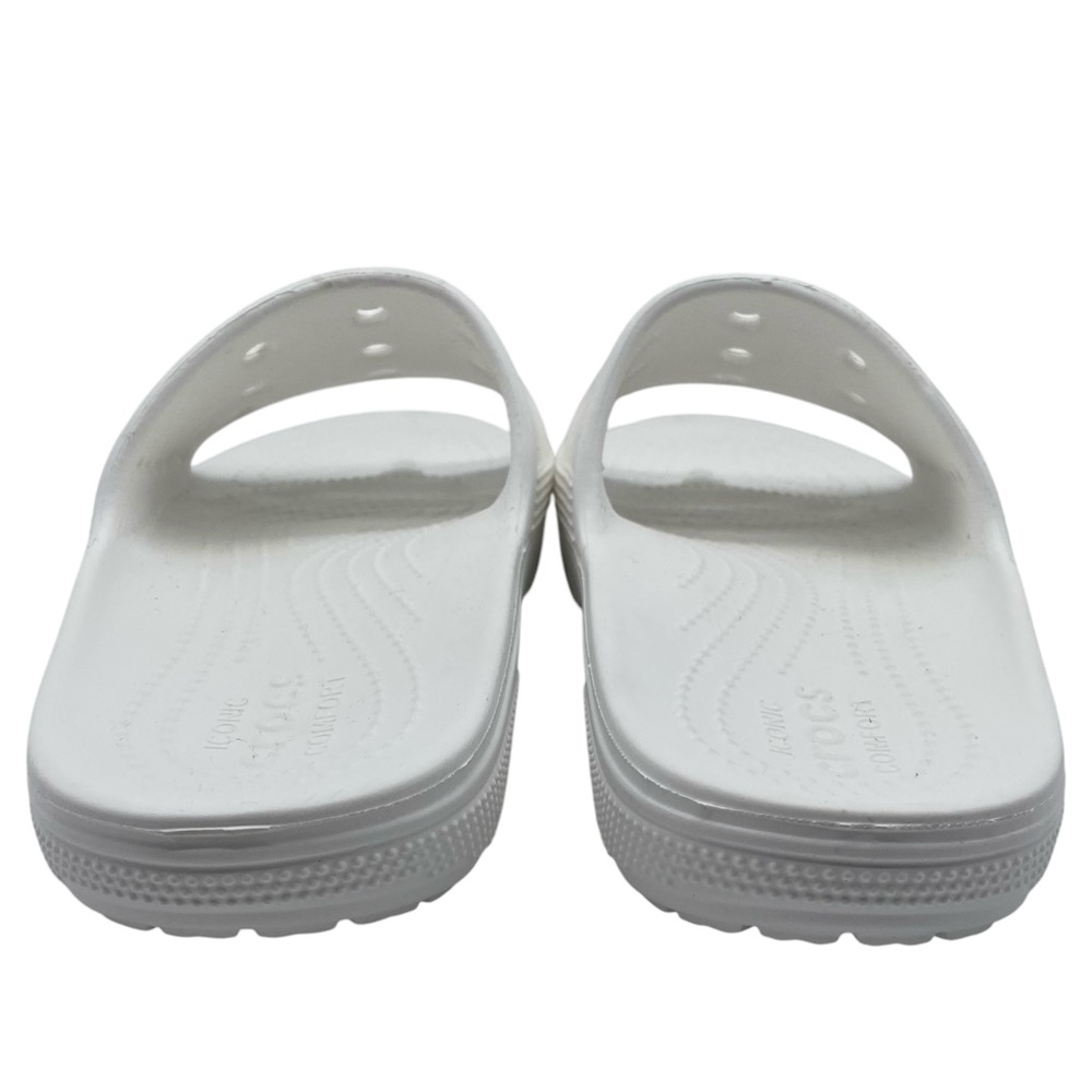 NEW Crocs Womens Shoes Baya Slide Sandals 9 White Flat Casual Cushioned Comfort - Picture 6 of 10
